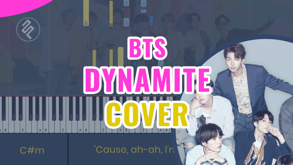 BTS - Dynamite Piano Cover - Chord Lirik Kunci Tutorial