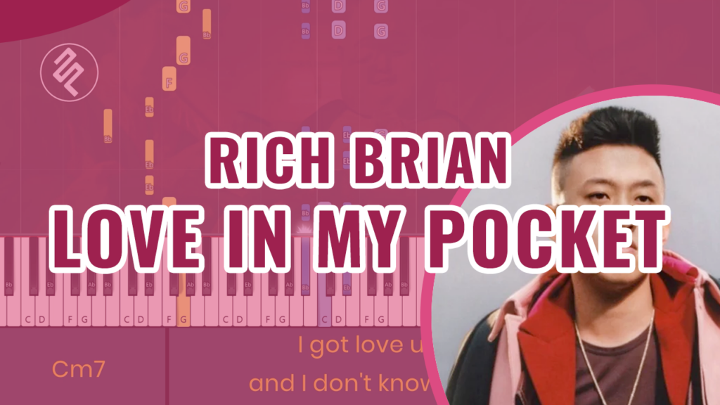 Rich Brian - Love in My Pocket Piano Karaoke - Chord Lirik Kunci Tutorial